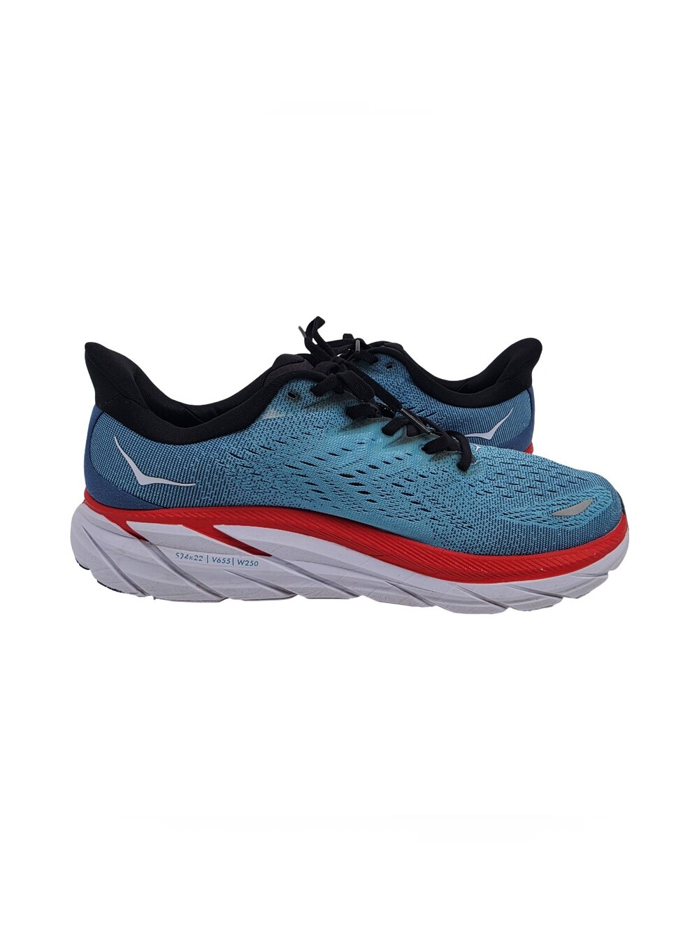 HOKA Men's Clifton 8 Sneakers Everyday Trainer Real Teal Aquarelle 10.5 Wide - Picture 5 of 11